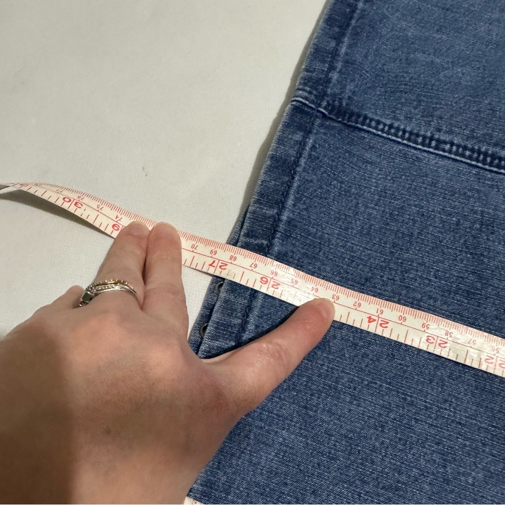 Christohper Banks Medium Wash Denim Jean Long Modest Midi Skirt Women’s Size 4 - Picture 6 of 6